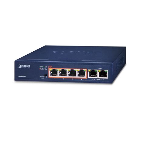 6 Port Managed 10/100Mbps PoE Switch – Cable Applications