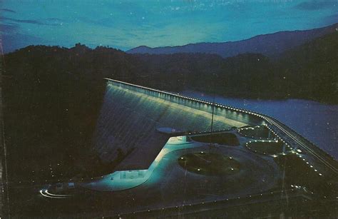 Vintage Travel Postcards: Fontana Dam, North Carolina