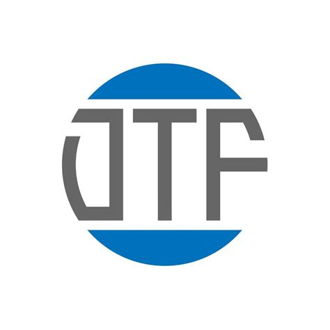 DTF letter logo design on white background. DTF creative initials ...