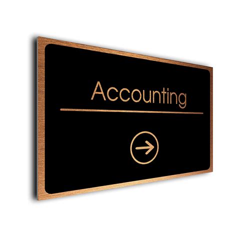 Accounting Sign Directional Sign| Accounting Sign Arrow Sign | Wayfinding | Pointer Signs