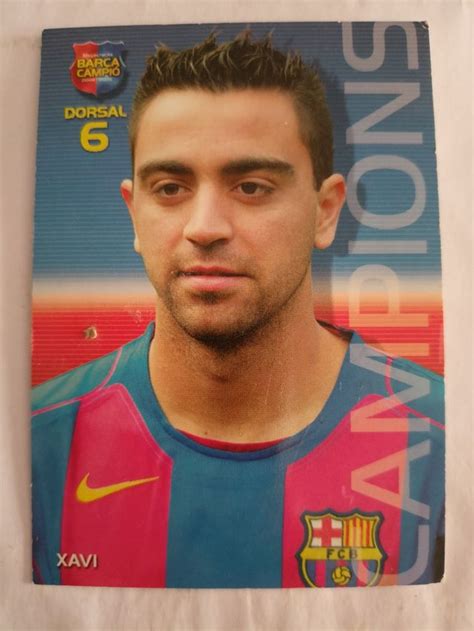 Barça Xavi dorsal 6. Barça campió. Panini de segunda mano por 25 EUR en ...