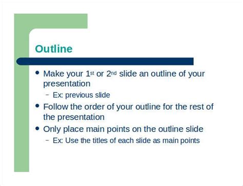 30 Powerpoint Presentation Outline Example | Simple Template Design