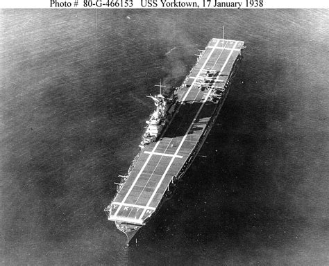 USN Ships--USS Yorktown (CV-5) in 1938-1941