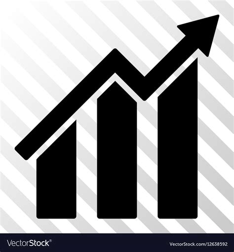 Growth chart icon Royalty Free Vector Image - VectorStock