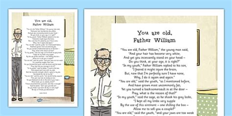 You Are Old Father William by Lewis Carroll Poem Print-Out