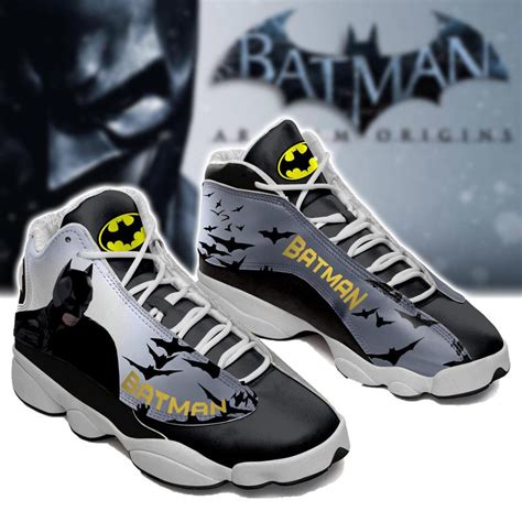 Batman Air Jordan 13 Sneaker - Batman JD13 Shoes - RobinPlaceFabrics