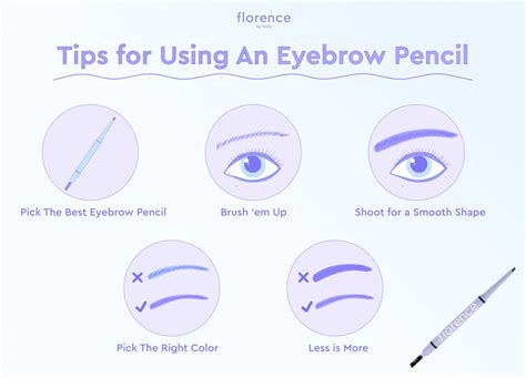 Tips For Using An Eyebrow Pencil | florence by mills