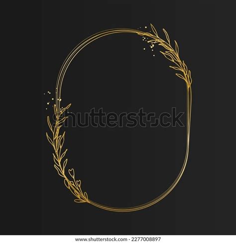 Luxury Gold Leaf Frame Border Floral Stock Vector (Royalty Free) 2277008897 | Shutterstock