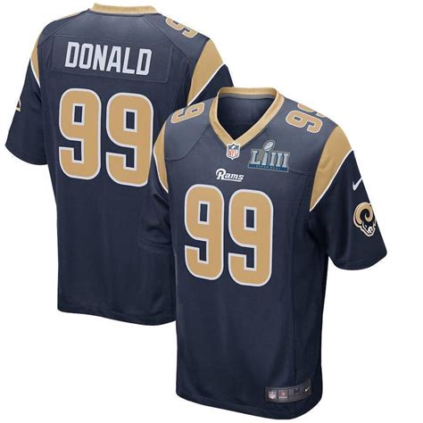 Aaron Donald Los Angeles Rams Super Bowl LIII Game Jersey 2019 ...