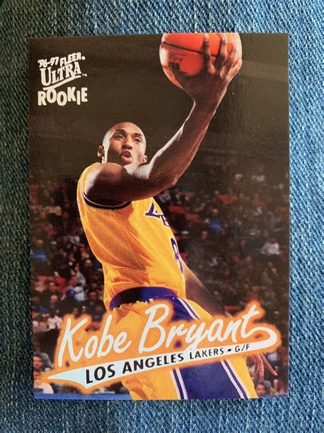 96-97 fleer ultra rookie Kobe Bryant reprint Memorabilia Prop 📈 Novelty ...