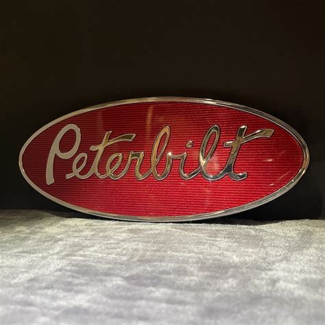 Peterbilt 8″ Chrome Hood Emblem | Convoy Parts