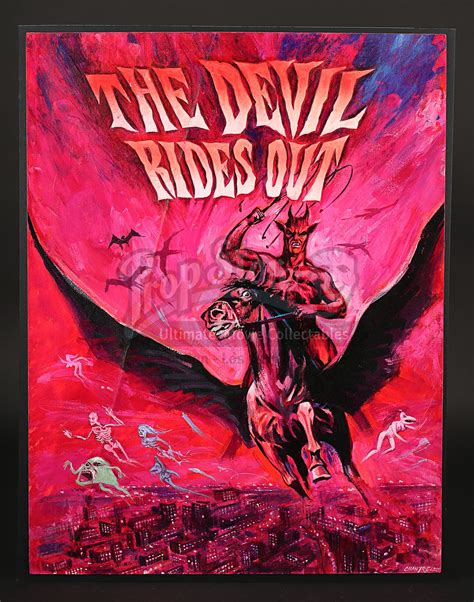 THE DEVIL RIDES OUT (1968) - Prototype Artwork (1968) - Current price: £3000