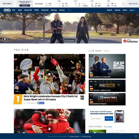 🗄️ FoxSports.com - Live Stream FOX Sports: Home - Sports & Videos