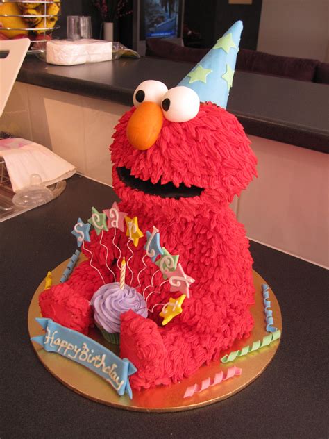 Party Elmo — Misc 3D Cakes | Elmo birthday cake, Elmo cake, Elmo birthday party