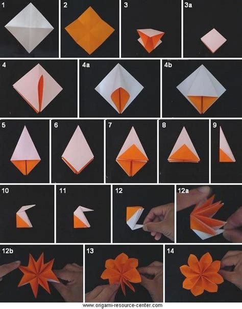 Flower Origami Step By Step Instructions