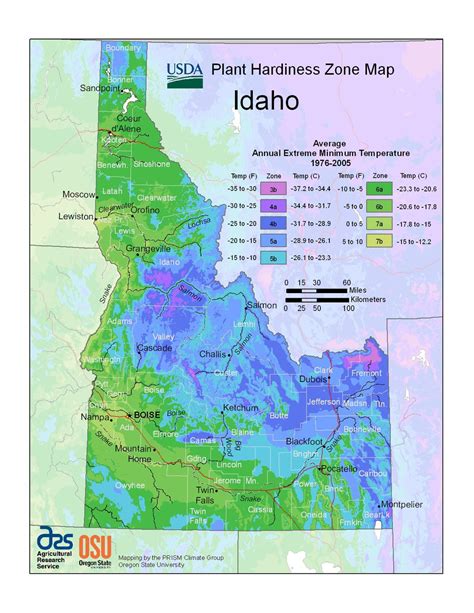 State Maps of USDA Plant Hardiness Zones