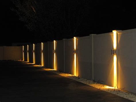 Is It Possible To Light Up Your Fence? - Straight Line Fence | Backyard lighting, Fence lighting ...