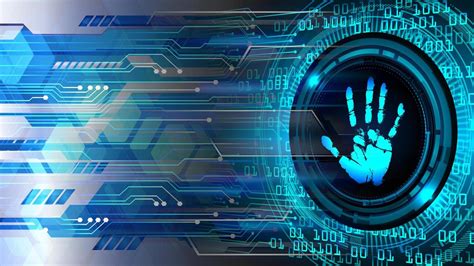 Finger print network cyber security background. 8375420 Vector Art at ...