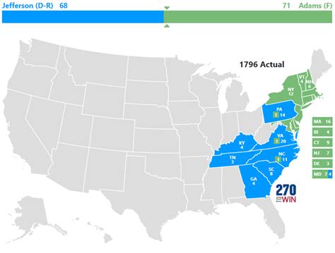 Presidential Election of 1796 - 270toWin