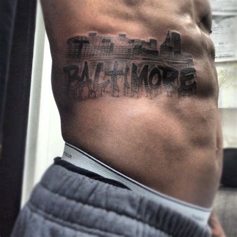 Baltimore Skyline Tattoo