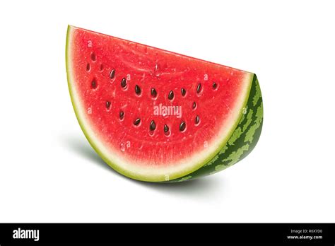 Watermelon slice illustration, digital painting Stock Photo - Alamy