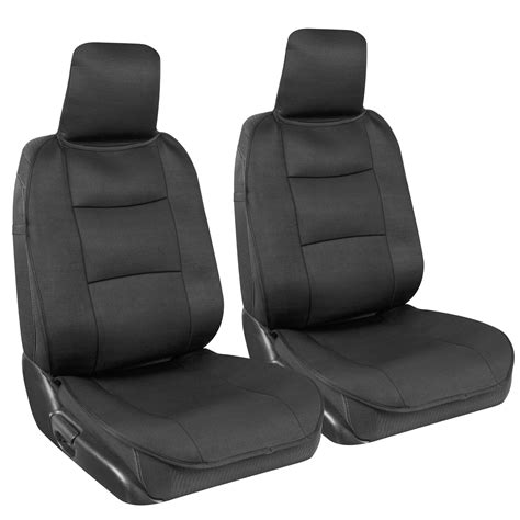 BDK EasyFit Universal Car Seat Covers for Front Seats, Black Front Seat ...