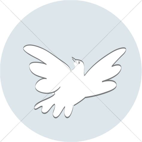 Dove Black and White Christian Clipart | Dove Clipart