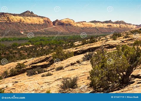 Utah Highway 95 stock image. Image of pavement, guard - 31547719