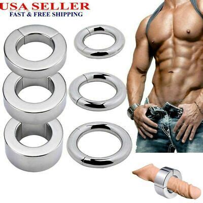 Stainless Steel Ball Stretcher Strong MagneticWeight Men Enhancer ...