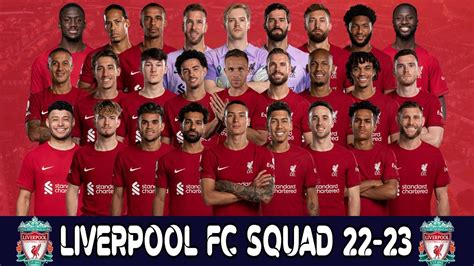 LIVERPOOL FC Full Squad 2022/23 Season | Liverpool FC | Premier League 2022/23 - YouTube