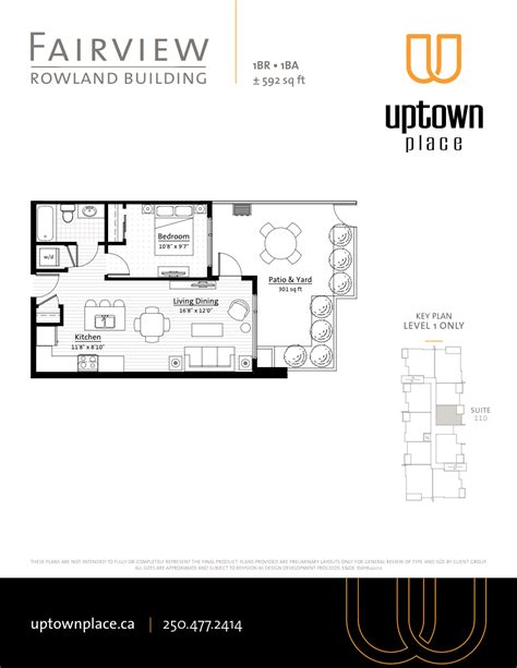 Uptown Place Residences - Fairview Floor Plan, Saanich BC | Livabl