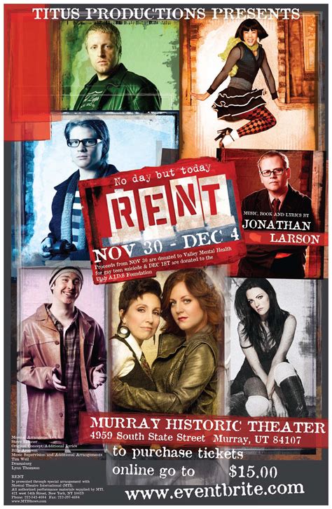 RENT the musical Tickets, Wed, Nov 30, 2011 at 7:30 PM | Eventbrite