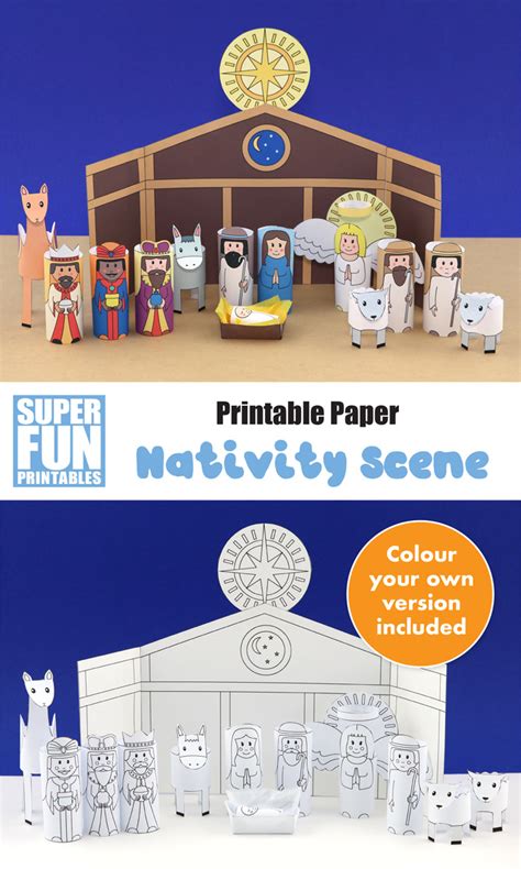 printable nativity scene - The Craft Train