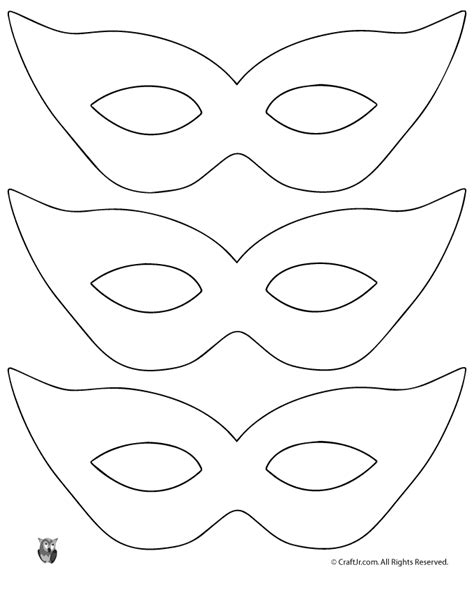 Printable Masquerade Mask Pattern Template - Woo! Jr. Kids Activities | Mardi gras mask, Mardi ...