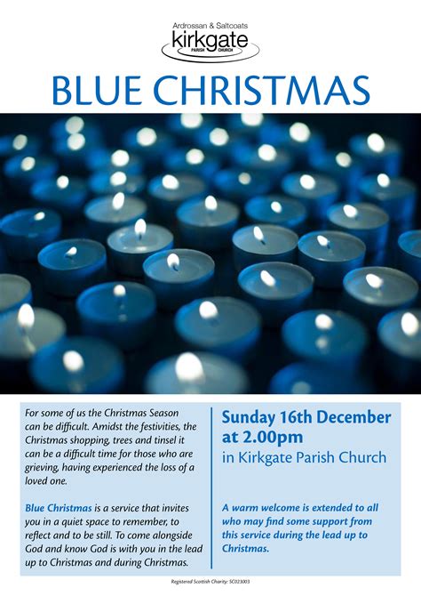 Blue Christmas service – Sunday 16th December , 2pm @ Kirkgate Church