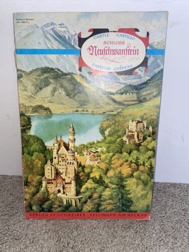 Vintage Schreiber Schloss Neuschwanstein Castle Germany Model Pages