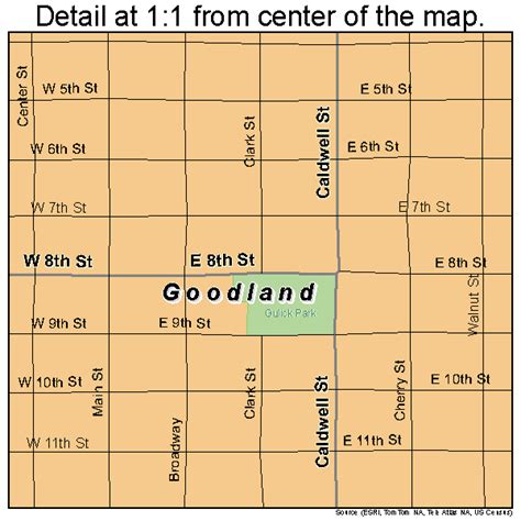 Goodland Kansas Street Map 2026875