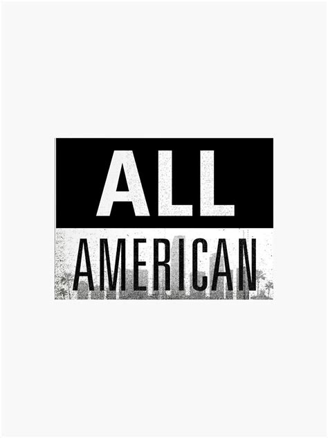 "All American logo sticker" Sticker for Sale by thetoricarroll | Redbubble