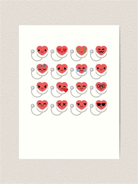 "Doctor Heart Emoji " Art Print for Sale by HippoEmo | Redbubble