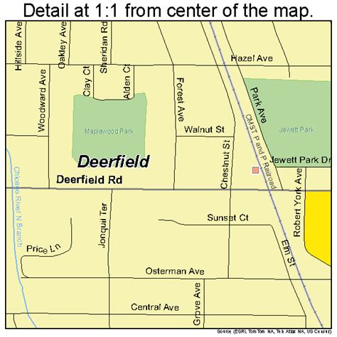 Deerfield Illinois Street Map 1718992