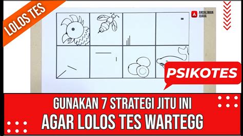 Gunakan 7 STRATEGI Jitu Ini Agar LOLOS Tes WARTEGG | Psikotes - YouTube