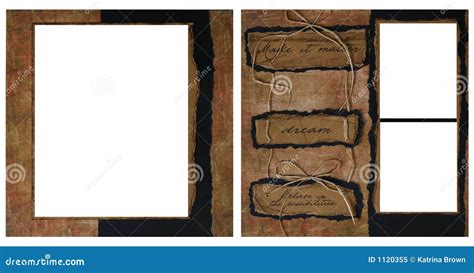 Vintage Scrapbook Frame Template Royalty-Free Stock Photography ...