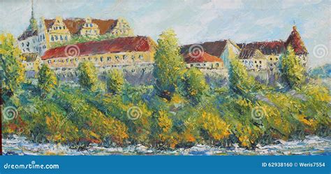 Old Castle Bautzen stock illustration. Illustration of artwork - 62938160