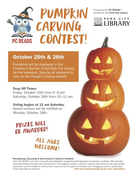 Pumpkin Carving Contest - Park City Reads