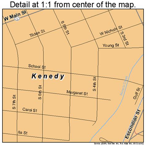 Kenedy Texas Street Map 4838860