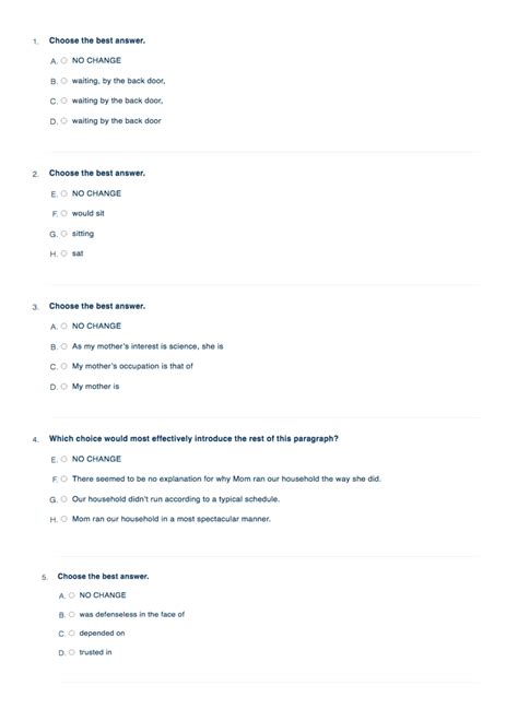 ACT English Practice Test - [ FREE Questions, Answers, & Explanations ] -