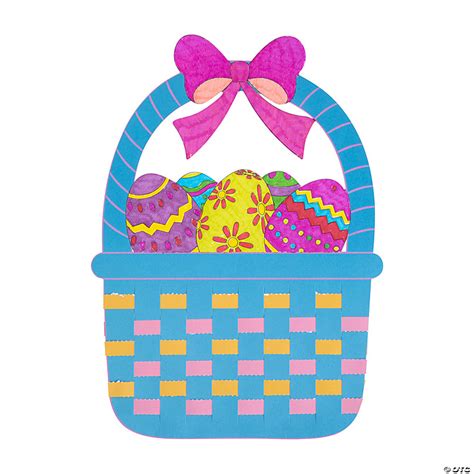 Color Your Own Weaving Easter Basket Craft Kit – Makes 12 - Discontinued