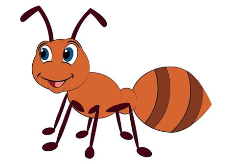 Cute Cartoon Ant. Vector Ant. Insect 4641719 Vector Art at Vecteezy