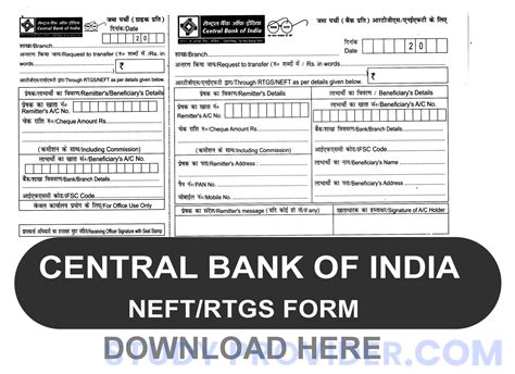 Pdf Central Bank Of India Rtgs Neft Form Pdf Panot Book | sexiezpix Web ...