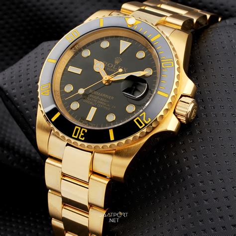 Rolex Submariner Gold Black 116618LN İmitasyon